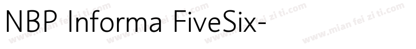 NBP Informa FiveSix字体转换